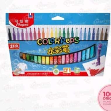 Maped Color Peps Long Life 34 Pcs / Spidol Maped 24 Warna