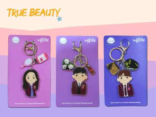 Gantungan Kunci True Beauty Acrylic Keychain All Characters Bundle Set