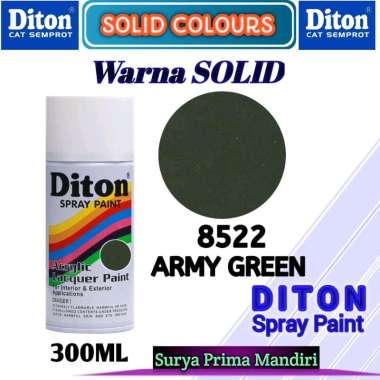8522 ARMY GREEN DITON STANDAR ARMY GREEN 300cc Cat Semprot Pylox Pilok Pylok / Cat Aerosol / Cat Dit