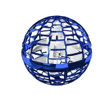 Spinner Bola UFO Terbang LED Murah Flynova Pro Flying Ball Bomerang Biru
