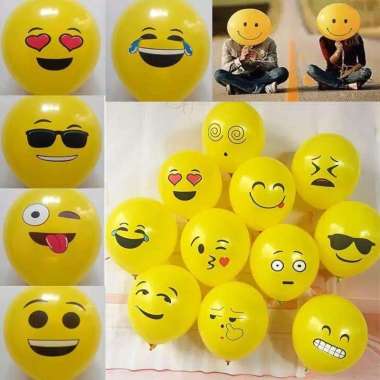 Balon Karet Karakter Wajah Ulang Tahun