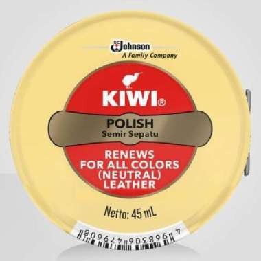 Semir Sepatu Kiwi Paste Shoe Care Polish - Neutral 45ml Neutral