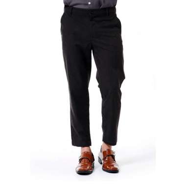 Hamlin Nemanja Celana Panjang Tartan Pria Long Pants Slim Fit Material Cotton ORIGINAL - Dark Grey B