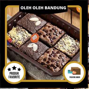 Brownies Sekat Mix by Pillow Cake - Oleh Oleh Kue Bandung