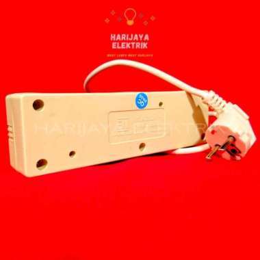 STOP KONTAK 3 LUBANG + KABEL 3M 3 METER STARLUX COLOKAN LISTRIK SAKLAR