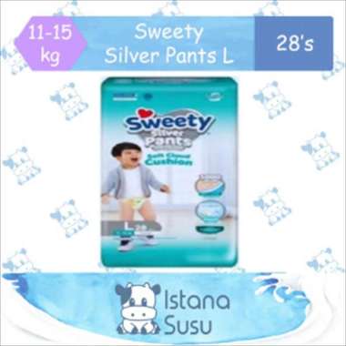 Promo Harga Sweety Silver Pants L28 28 pcs - Blibli