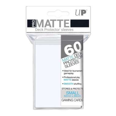 Ultra Pro Matte 60+ sleeves (62x89) untuk Vanguard / Yugioh White