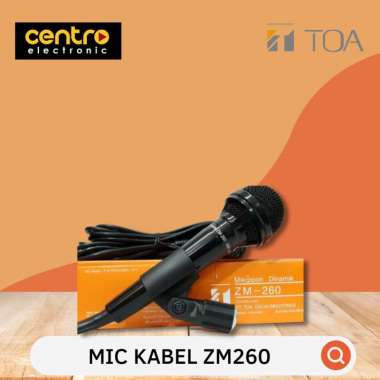 MIC TOA ZM-260 MIK KABEL ZM260 ZM 260 MICROPHONE MIKROPON DINAMIC ASLI
