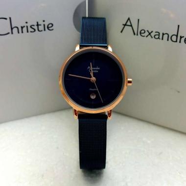 Alexandre Christie AC8627 Jam Tangan Wanita [Original] Blue Rosegold