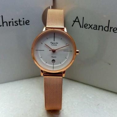 Alexandre Christie AC8627 Jam Tangan Wanita [Original] Rosegold White