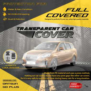 Body Cover Sarung Mobil Plastik DATSUN GO PLUS GO+ 3 BARIS Tebal Anti Air WATERPROOF