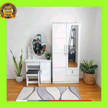 set lemari dan meja rias