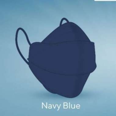 Masker Five Care Earloop 4Ply / Masker Medis 4D Navy Blue