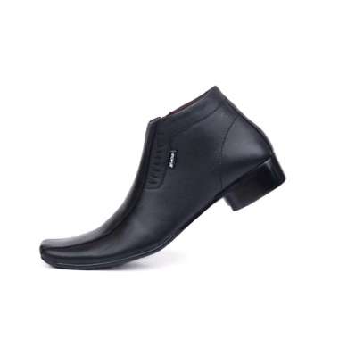 Ar Armor Octa Sepatu Pantofel Pria Kulit Asli Model Tinggi Hitam 43