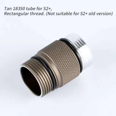 CONVOY 18350 16340 SHORT BODY TUBE PENDEK NEW S2+ RECTANGULAR Hitam