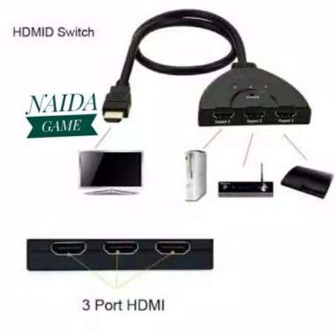 HDMI SWITCH 3 PORT / HDMI CABANG 3 / HDMI PARALEL SWITCHER