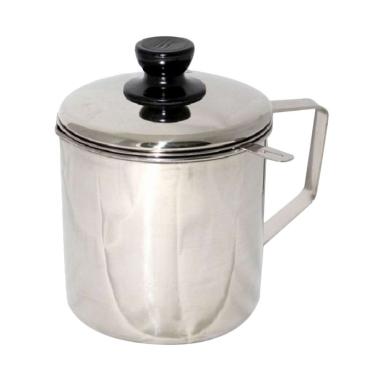 HOME PRO Oil Pot Gelas Minyak Tempat Minyak & Saringan Silver