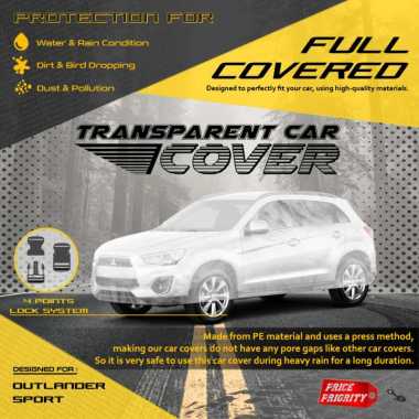 Body Cover Sarung Mobil Plastik OUTLANDER SPORT Tebal Anti Air WATERPROOF