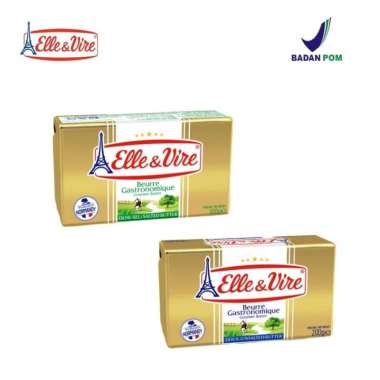Elle & Vire Salted / Unsalted Butter 200 gr - Unsalted Unsalted - Tawa