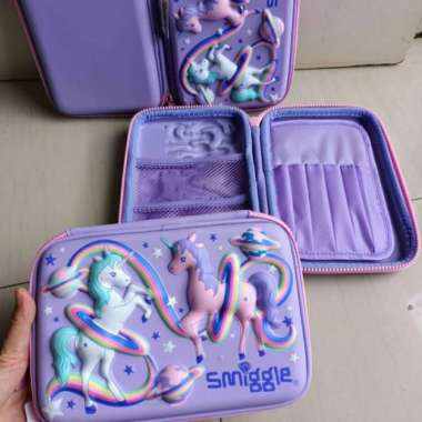 Pencil Case Smiggle - Tempat Pensil Smiggle Anak Perempuan Unicorn Multicolor