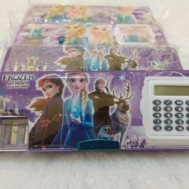 Kotak Pensil Anak Perempuan/Kotak Pensil Kalkulator/Karakter Frozen Multicolor