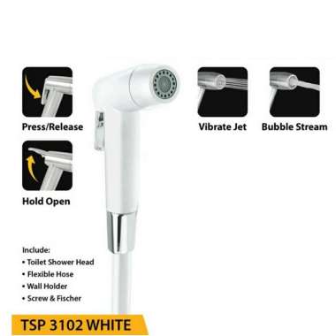 JET SHOWER TOILET PALOMA TSP 3102 SEMPROTAN BIDET WC WHITE PUTIH TERBAIK Multicolor