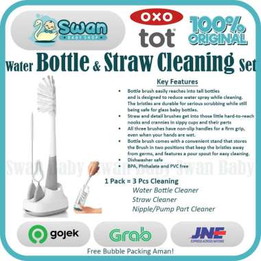 OXO TOT Cleaning Set for Straw And Sippy Cup  Oxo tot, Glass baby bottles,  Cleaning baby bottles