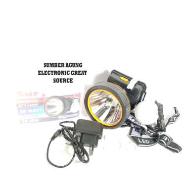 Surya SYHL305S L305S Senter Kepala Lithium 30W 14Jam Bonus Bohlam DC