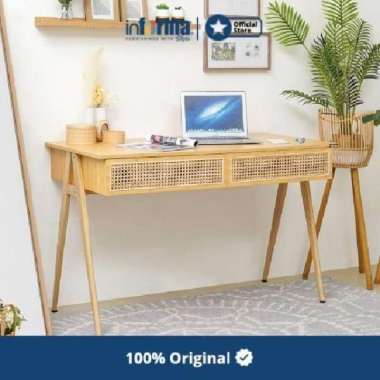 Informa - Takenoko Meja Kantor - Cokelat Muda