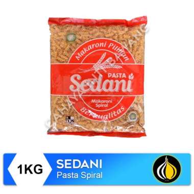 Sedani Makaroni Pasta (Kerang / Pipa / Spiral) - 1KG Spiral