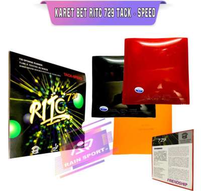 RITC 729 Tack Speed - Karet Rubber Bet Bat Pingpong Tenis Meja RITC 729 Tack Speed Merah