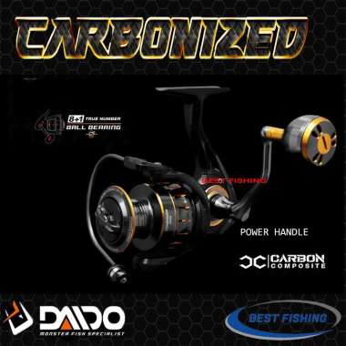 REEL DAIDO CARBONIZED UKURAN 800 SAMPAI 6000 POWER HANDLE 1000