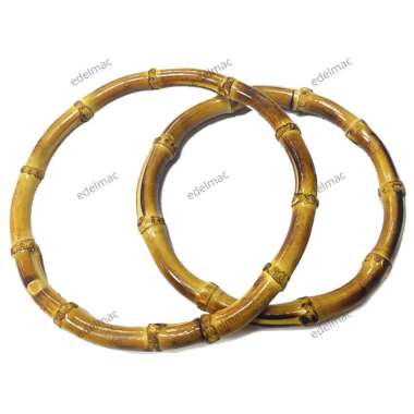 Gagang Tas | Ring Bambu Circle | Handle Bag Accessories DIY 12cm