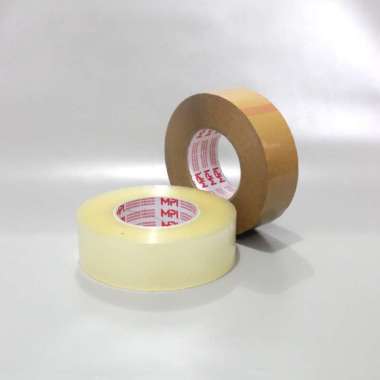 Lakban Bening - Lakban Cokelat 45 mm x 300 Yard Master Pack Indonesia bening