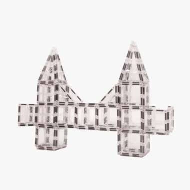 Tinkermags Tiles Colorless / Basic Shapes / Magnetic Tiles Tiles 67pcs