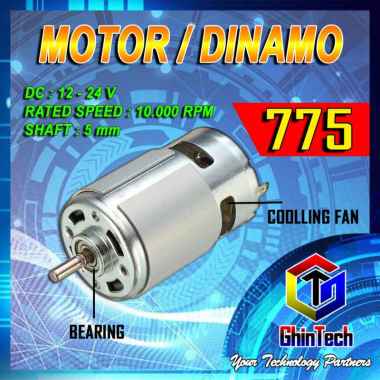 DINAMO DC 550 775 795 895 MOTOR LISTRIK 9.6V 9.6 V12V - 24V 12 V - 24 V HIGH TORSI - DINAMO 775 DINA