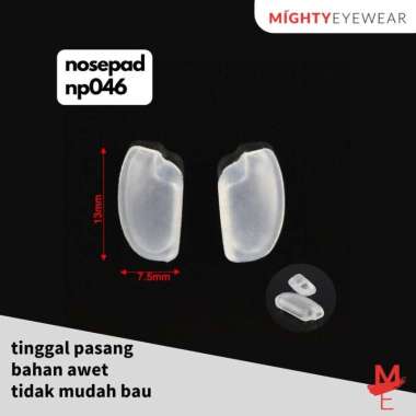 Nosepad Push Dorong Bantalan Hidung Kacamata Pria Wanita 1 Pasang NP046