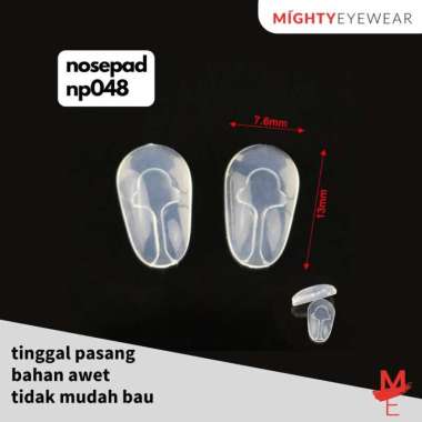 Nosepad Push Dorong Bantalan Hidung Kacamata Pria Wanita 1 Pasang NP048
