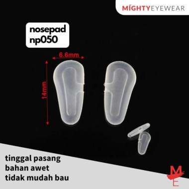 Nosepad Push Dorong Bantalan Hidung Kacamata Pria Wanita 1 Pasang NP050