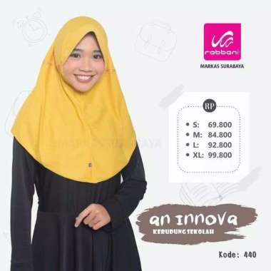 Rabbani Kerudung Innova Warna Cantik Krudung Sekolah Jilbab Instan Bergo Hijab Instant Robani