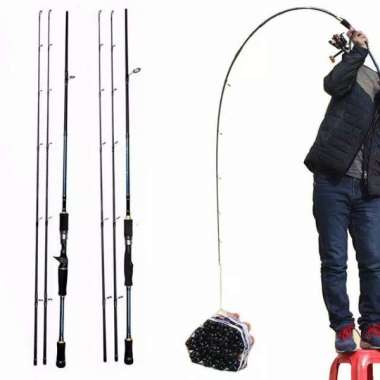 joran fiber carbon karbon fishing of catch spinning casting 180 warna spinning