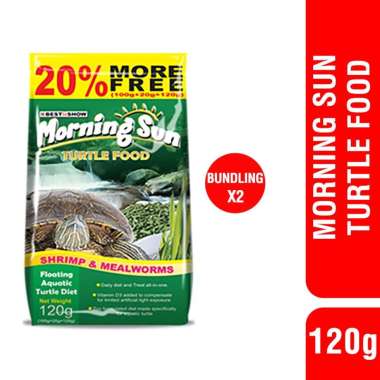 Paket Bundling Turtle 120gr 2pcs - Makanan Kura Kura