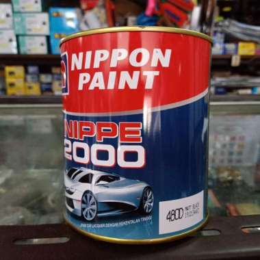 Cat Nippe 2000 1 L warna 480D Matt Black ( Hitam Doff )