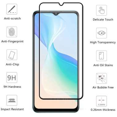 Promo Tempered Glass Layar Vivo Y77 / Y77s 2022 Full Cover Anti Gores Kaca Vivo Y77