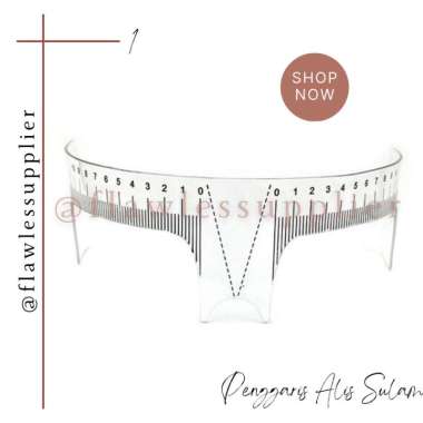 Penggaris Pengukur Alis / Penggaris Sulam Alis Mika / Penggaris Alis / Pengukur Alis / Penggaris Ali