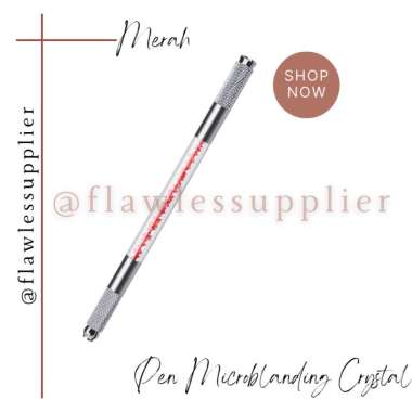 Pen Manual Sulam Alis / Pen Manual Microblanding / Pen Microblading Crystal 2 Sisi Sulam Alis Bibir 