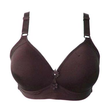 Aily ZR02B Import Bra Wanita [Cup C] 44C Coklat Tua