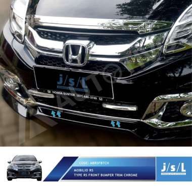 JSL Front Trim List Bumper Depan for Mobilio RS CHROME