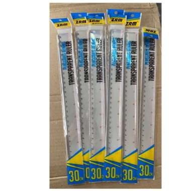 Penggaris Rules Plastik ZRM 30 Cm