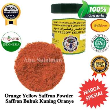 Saffron Bubuk Oranye Kuning / Yellow Saffron Powder Abu Sulaiman / Safron Bubuk Kuning / Saffron Foo